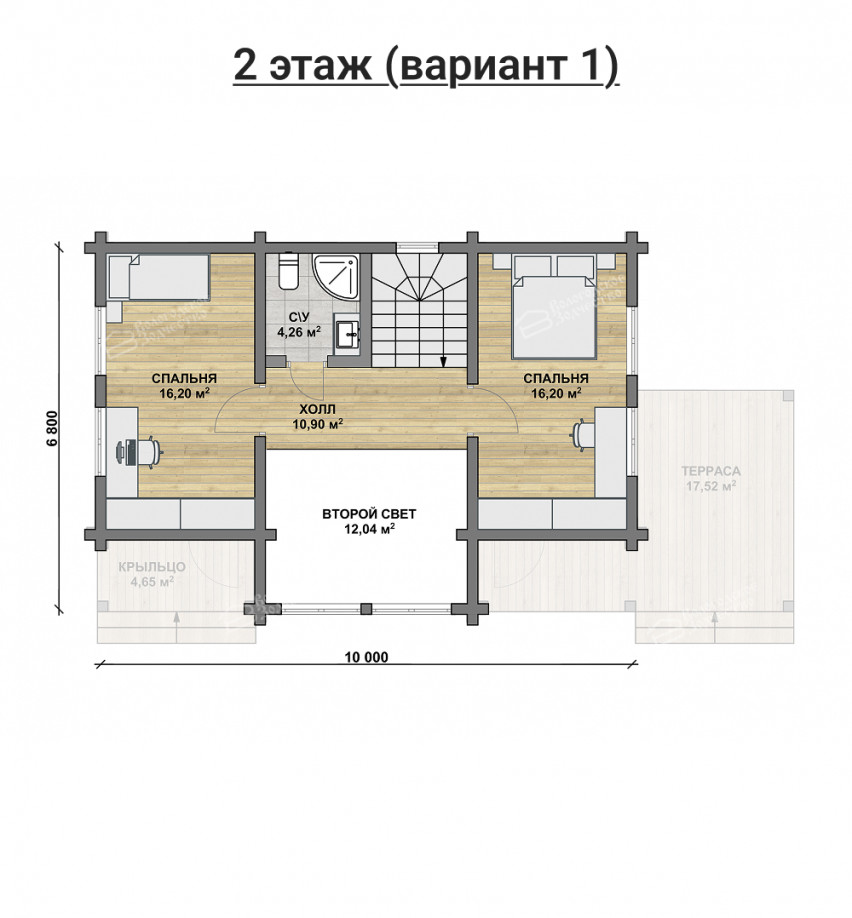 Дом из профилированного бруса VZ-375